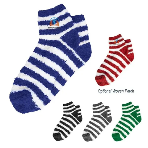 Main photo of Fuzzy Stripe Socks
