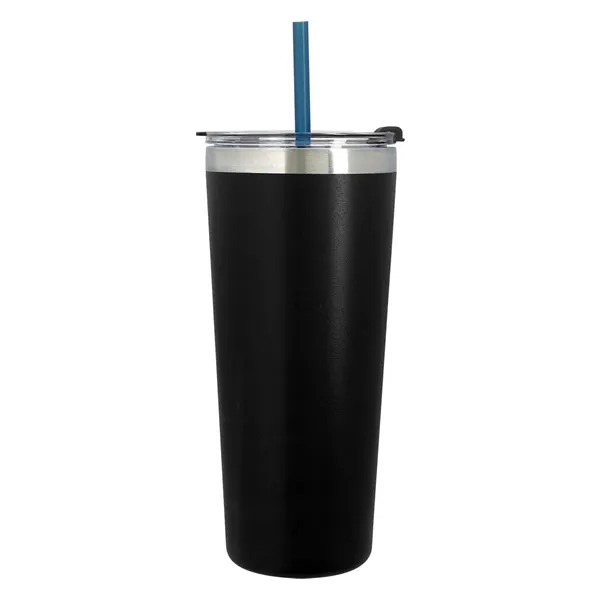 Blue Straw color option for 24 Oz. Full Laser Core Series Tumbler