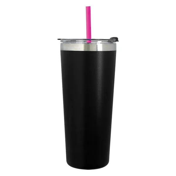 Fuchsia Straw color option for 24 Oz. Full Laser Core Series Tumbler