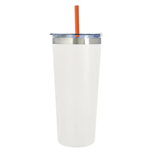 Orange Straw color option for 24 Oz. Full Laser Core Series Tumbler