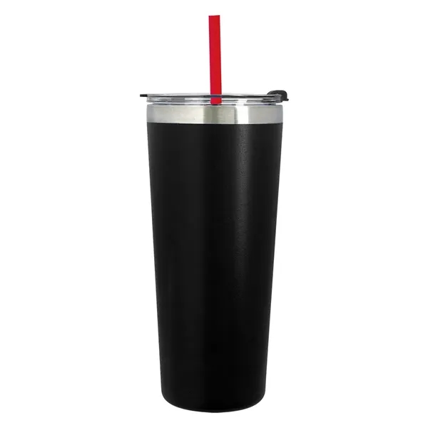 Red Straw color option for 24 Oz. Full Laser Core Series Tumbler