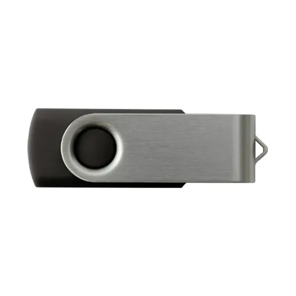 Black color option for Rush   Swivel Usb Flash Drive 16 Gb