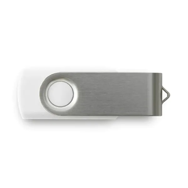White color option for Rush   Swivel Usb Flash Drive 16 Gb