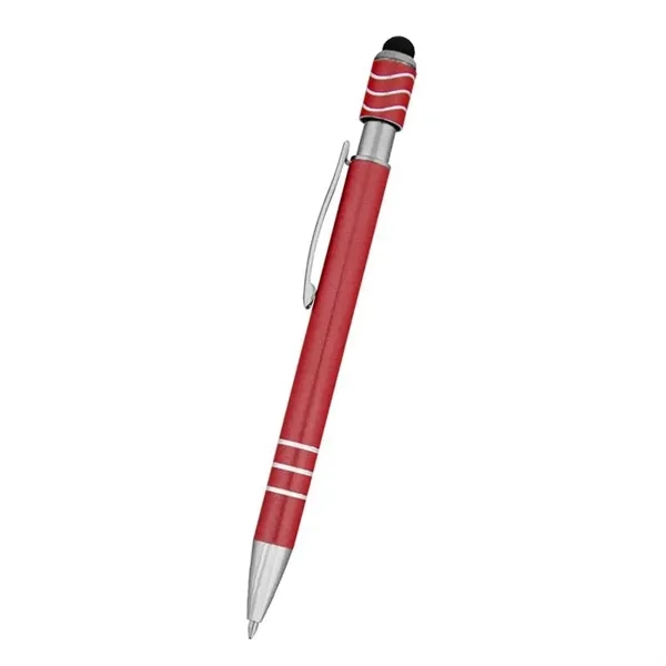 Metallic Red color option for Spin Top Pen With Stylus