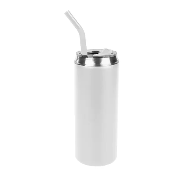 White color option for 20 Oz. Can Shaped Stainless Steel Tumbler