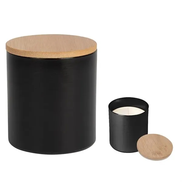 Black color option for Vanilla Scented Aluminum Candle