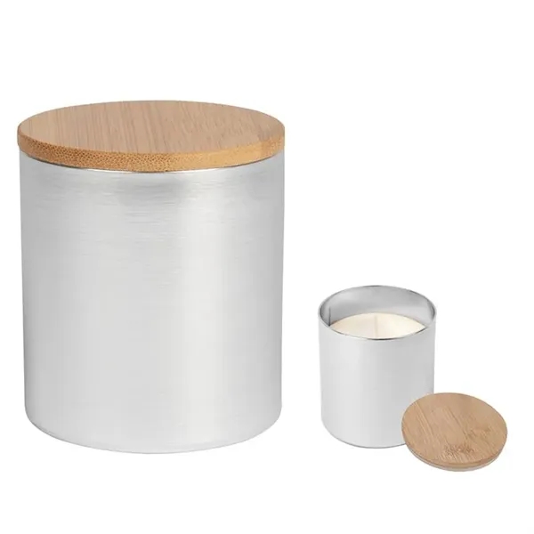Silver color option for Vanilla Scented Aluminum Candle