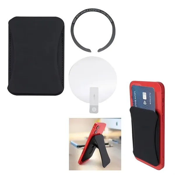 Black color option for Magnetic Phone Wallet And Stand