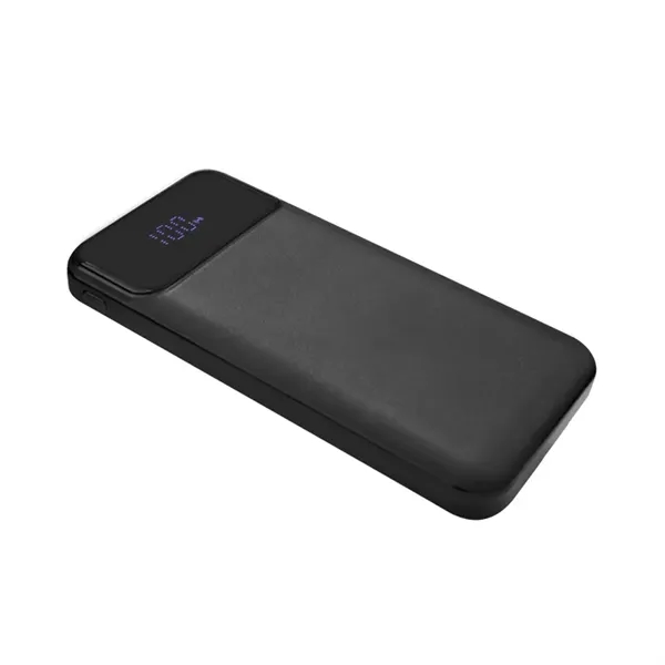 Black color option for Santa Ana Digital Display Wireless Power Bank Pd 15 W