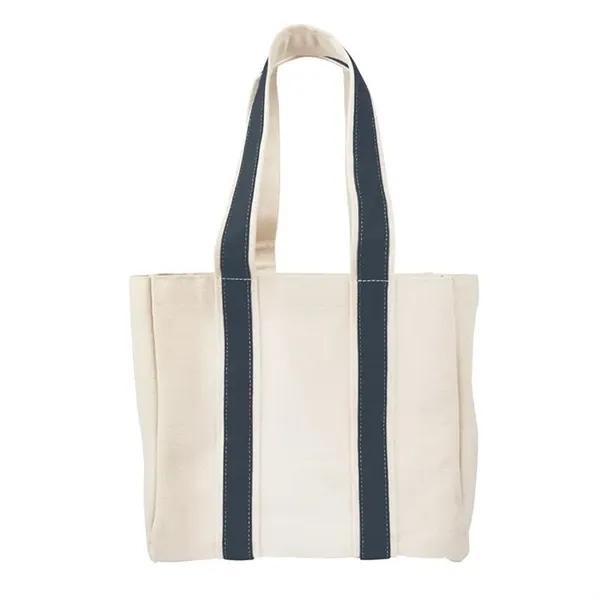 Navy color option for Canvas Wine Bottle Tote Bag