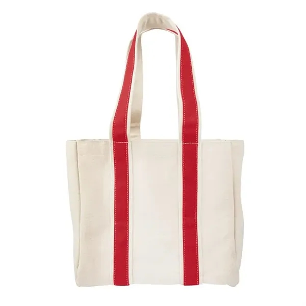 Red color option for Canvas Wine Bottle Tote Bag