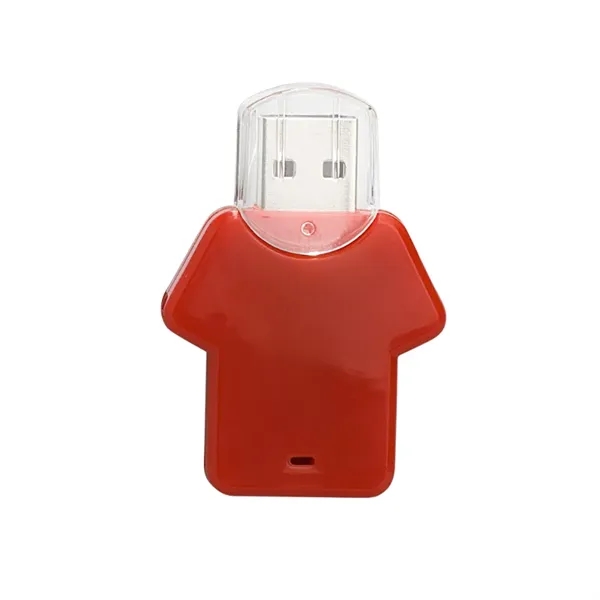 Red color option for T Shirt Usb Flash Drive 256 Mb