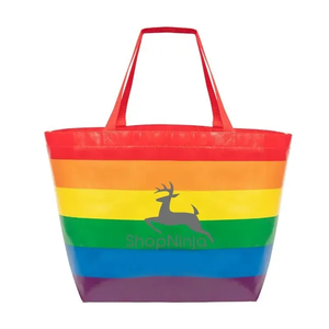 Photo of Rainbow Laminated Non Woven Tote Bag