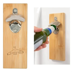 Photo of Bamboo Wall Mounted Bottle Opener