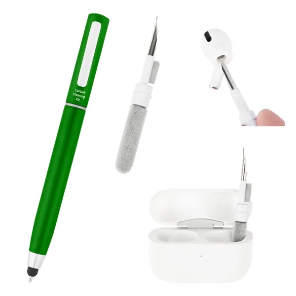 Green color option for Stylus Pen With Earbud Cleaning Kit