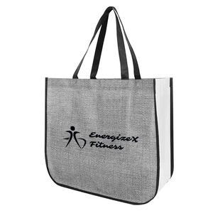 Photo of Laminated Heathered Non Woven Tote Bag