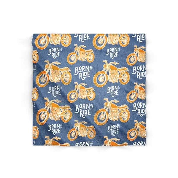 White color option for 21" Dye Sublimated Bandana   Low Minimum