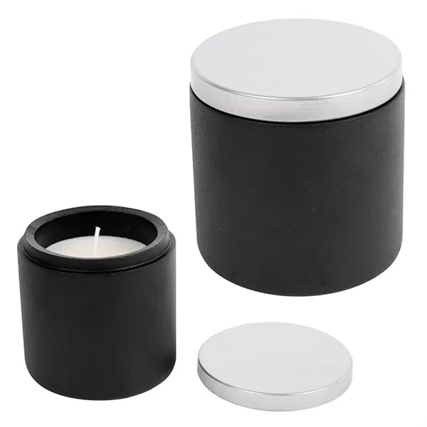 Black color option for Soy Wax Cement Candle