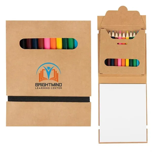 Photo of 12 Piece Colored Pencil Set With Kraft Paper