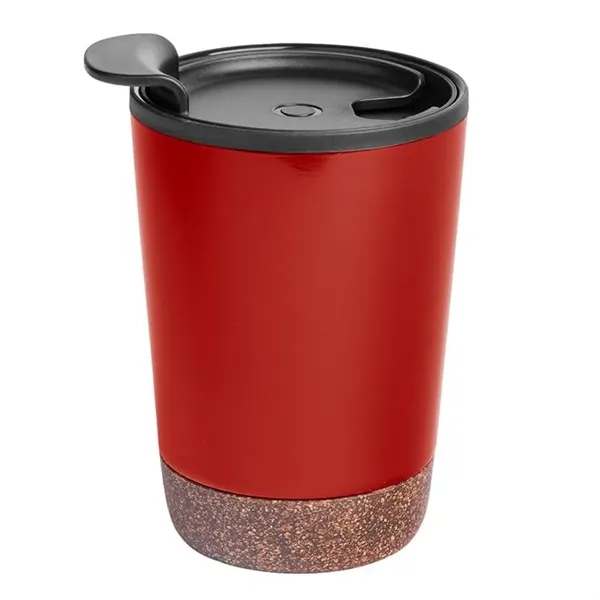 Red color option for 10 Oz. Stainless Steel Tumbler With Cork Base