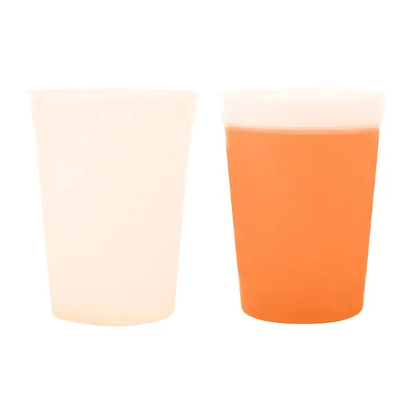 Frost Orange color option for 12 Oz. Color Changing Stadium Cup