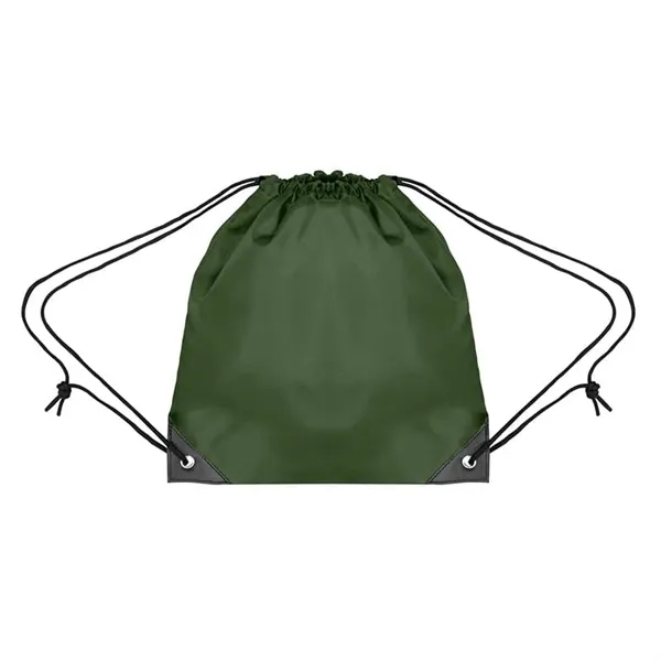 Forest Green color option for Youth Polyester Drawsting Bag