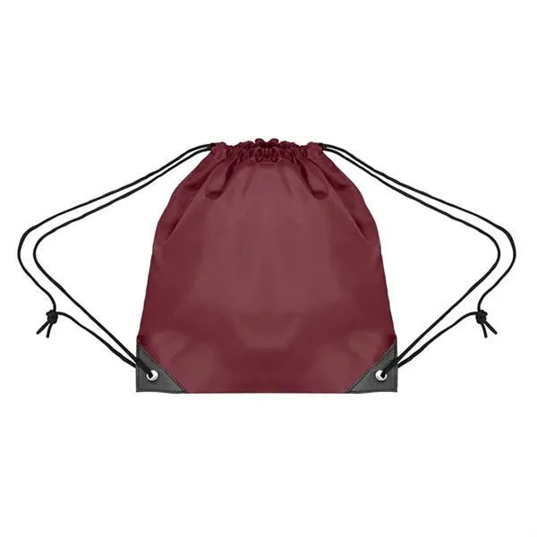 Maroon color option for Youth Polyester Drawsting Bag