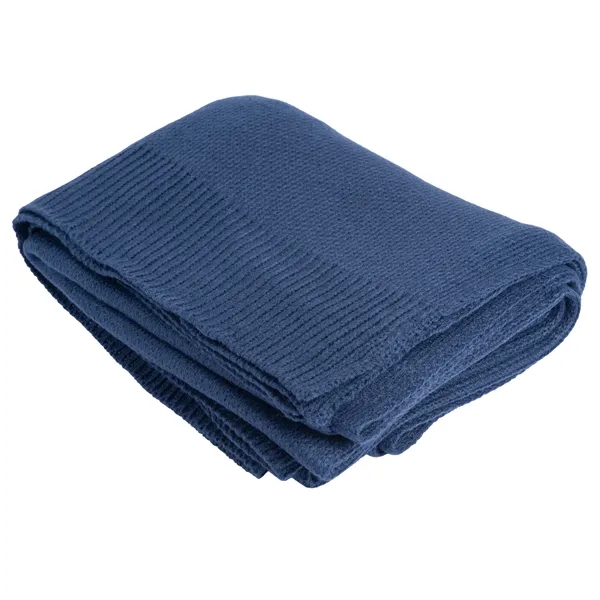Navy Blue color option for Stella Soft Knit Throw Blanket