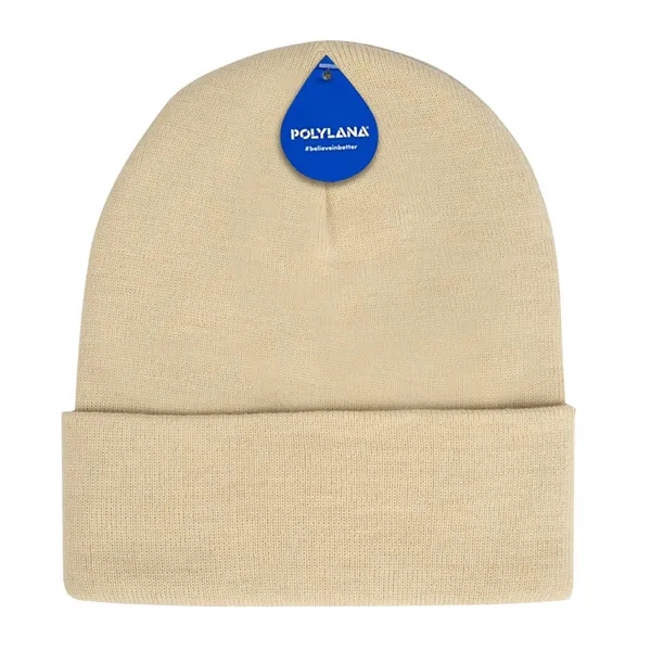 Cream color option for Polyana Fiber Knit Cuffed Beanie