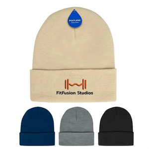 Photo of Polyana Fiber Knit Cuffed Beanie