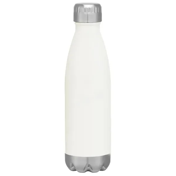 White color option for 16 Oz. Full Color Round Stainless Steel Bottle