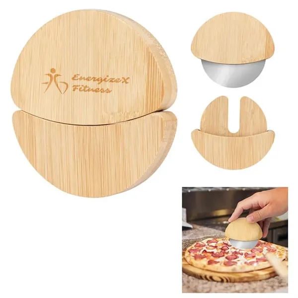 Natural color option for Bamboo Pizza Cutter