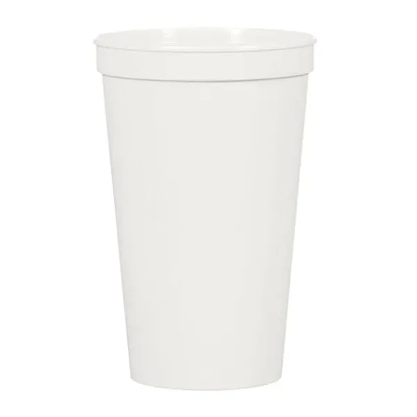 White color option for 22 Oz. Full Color Stadium Cup