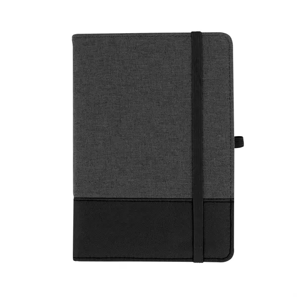 Charcoal With Black color option for Recycled Polyester Journal