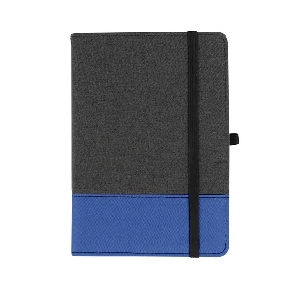 Charcoal With Royal color option for Recycled Polyester Journal