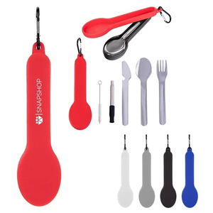 Photo of Travel Utensil Set With Silicone Holder