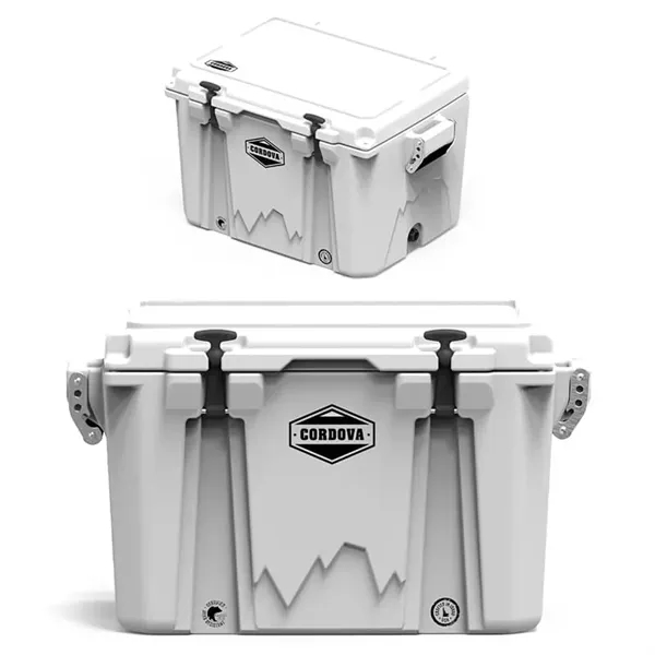 White color option for Cordova Coolers 48 Qt Basecamp Class Hard Cooler