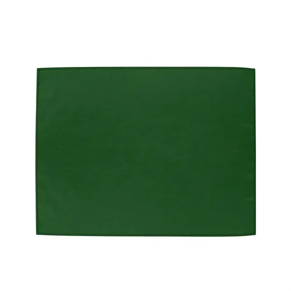 Hunter Green color option for 15" X 18" Polyester Rally Towel