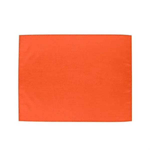 Orange color option for 15" X 18" Polyester Rally Towel