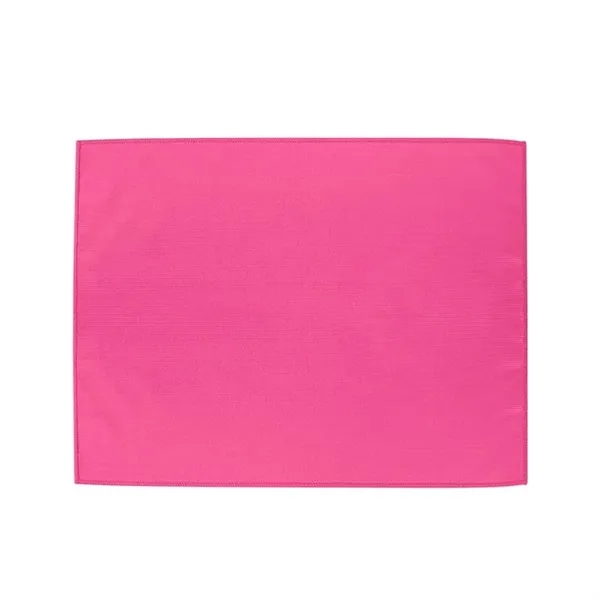 Pink color option for 15" X 18" Polyester Rally Towel