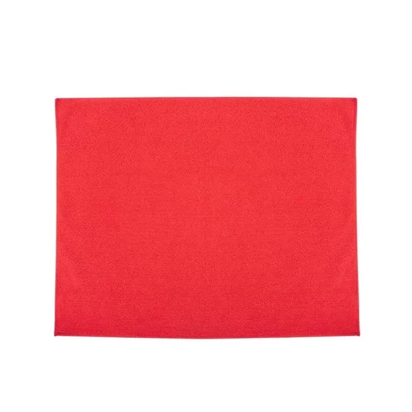 Red color option for 15" X 18" Polyester Rally Towel