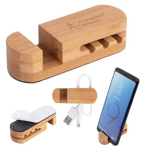 Main photo of Bamboo Desktop Cable Organizer