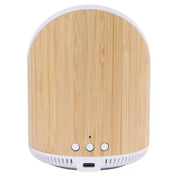 Bamboo color option for Light Up Bamboo Speaker & Wireless Charger