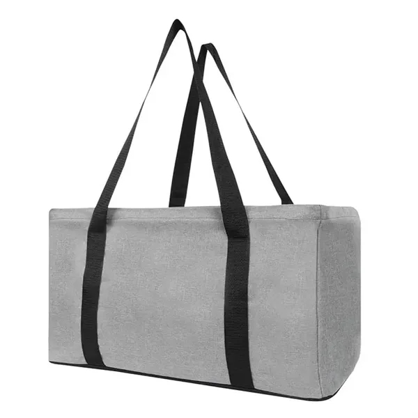 Gray With Black color option for Polyester Heathered Trunk Organizer