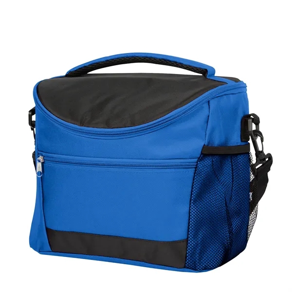 Royal Blue With Black color option for Eva Zippered Lunch Cooler