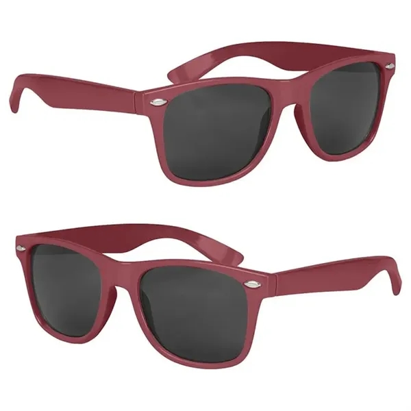 Maroon color option for Full Color Malibu Sunglasses