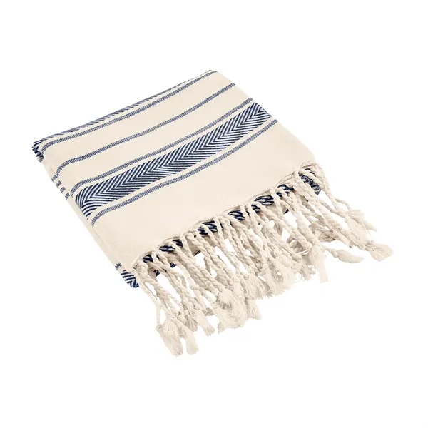 Navy With Natural color option for Cottage Beach Towel