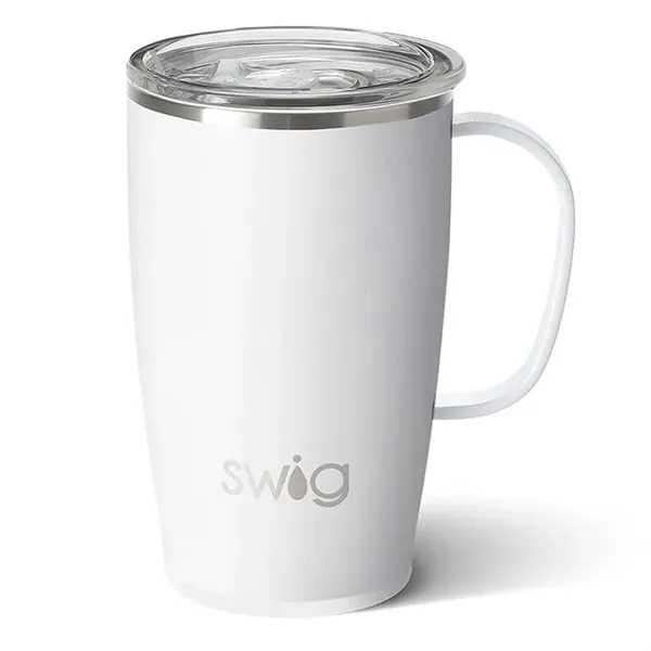 White color option for 18 Oz. Swig Life Stainless Steel Travel Tumbler