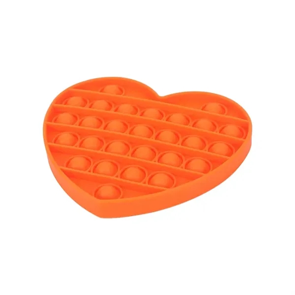 Orange color option for Pop Fidget Stress Reliever   Heart