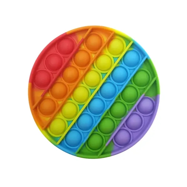 Rainbow color option for Pop Fidget Stress Reliever   Circle